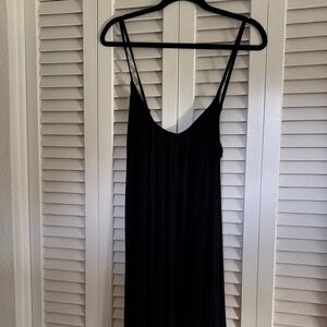 Elegant Black Spaghetti Strap Dress